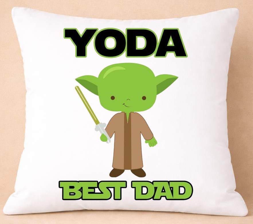 yoda, best dad, quote cushion cover yoda, best dad, quote cushion cover