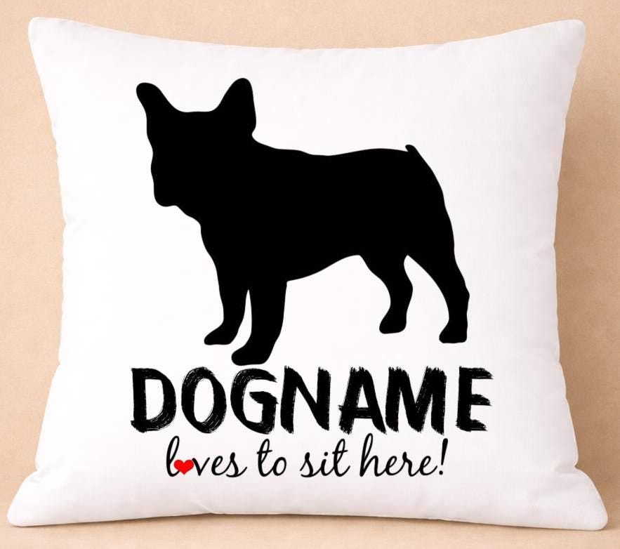 dog name, personalised cushion cover dog name, personalised cushion cover