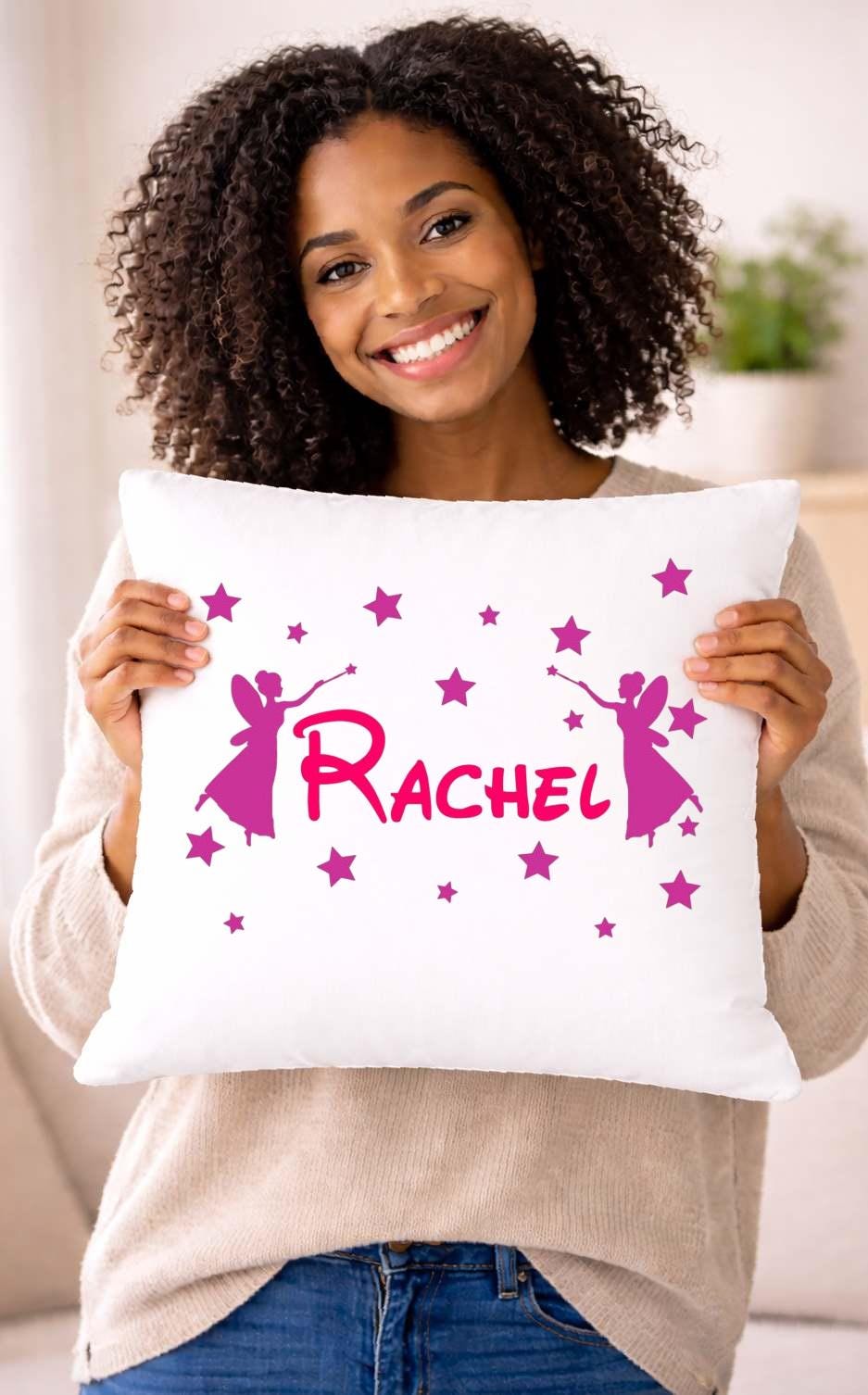 fairy, name, stars, personalised cushion cover fairy, name, stars, personalised cushion cover