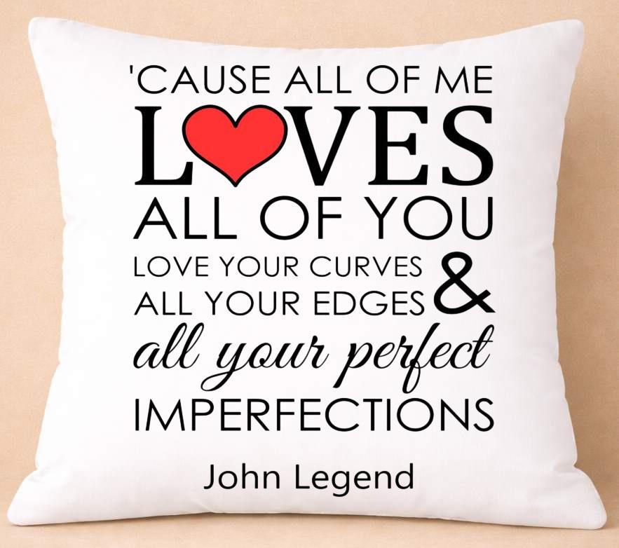 john legend, love all of you, lyrics cushion cover john legend, love all of you, lyrics cushion cover
