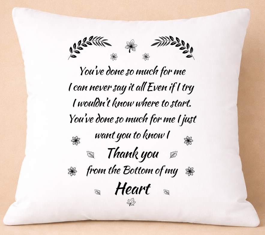 thank you, quote cushion cover thank you, quote cushion cover