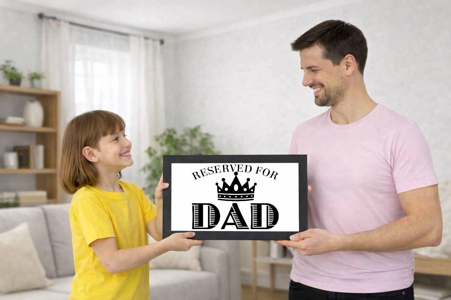 reserved for dad crown, quote photo cover reserved for dad crown, quote photo cover