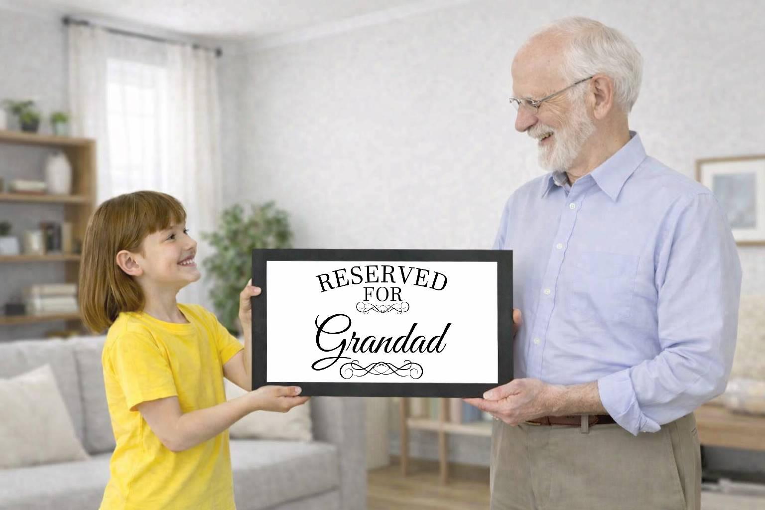 reserved for grandad, quote photo cover reserved for grandad, quote photo cover