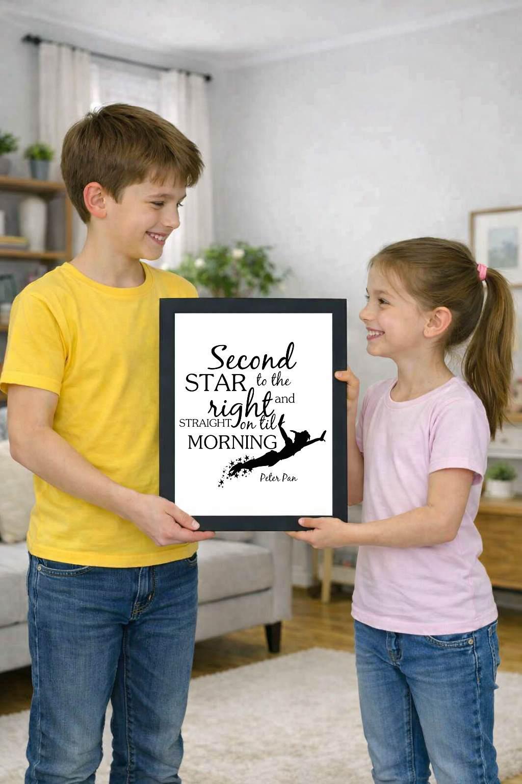 peter pan, second star, quote photo cover peter pan, second star, quote photo cover