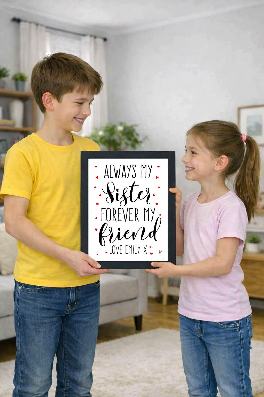 sister my friend, personalised photo cover sister my friend, personalised photo cover