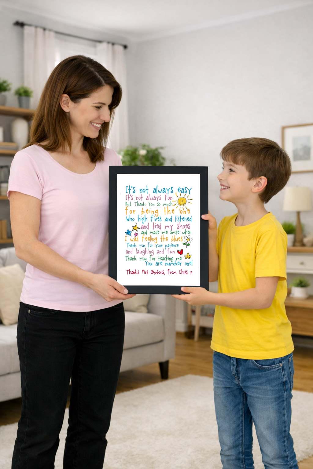 thank you, teacher, personalised photo cover thank you, teacher, personalised photo cover