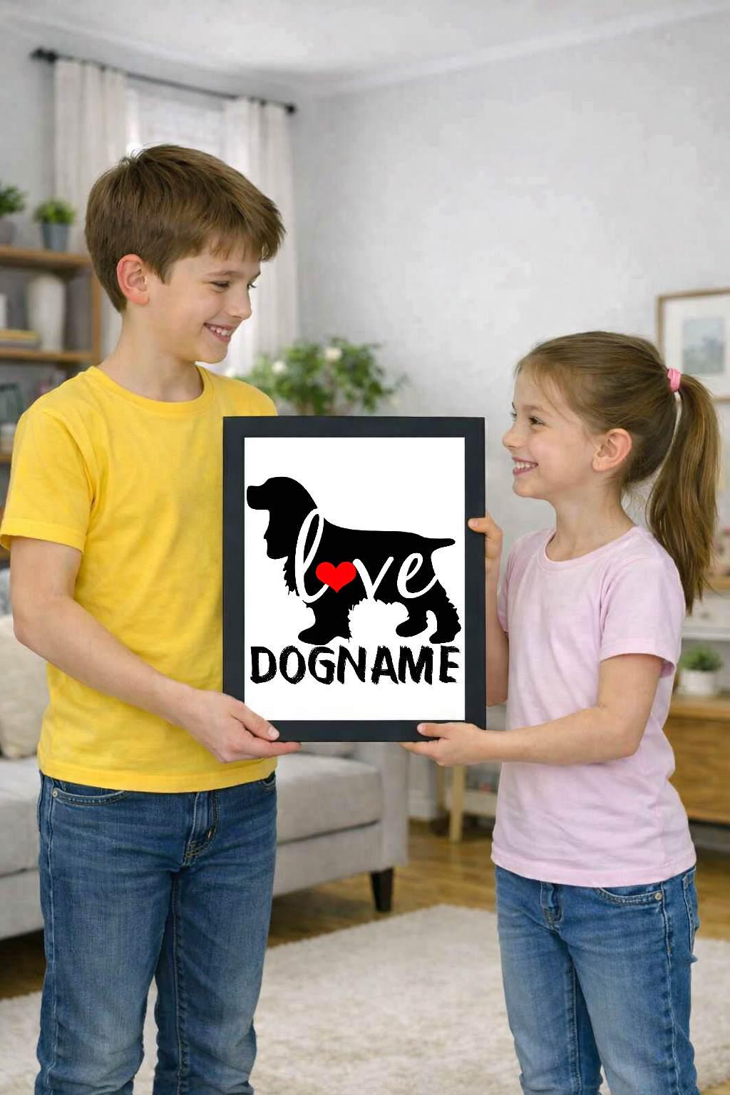 dog name, personalised photo cover dog name, personalised photo cover