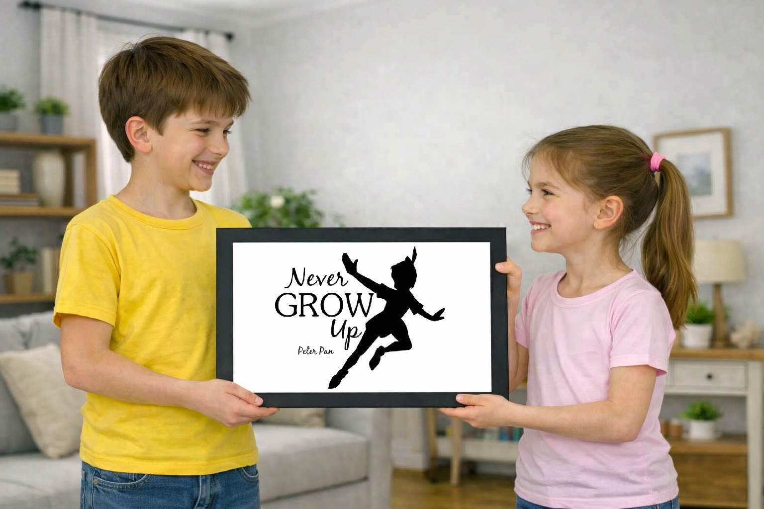 peter pan, never grow up, quote photo cover peter pan, never grow up, quote photo cover
