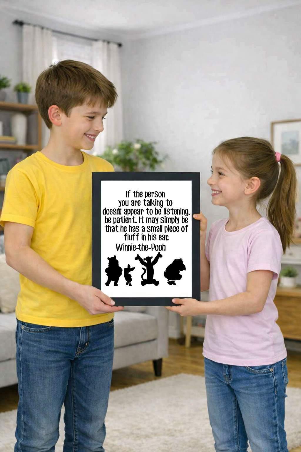 winnie the pooh, be patient, quote photo cover winnie the pooh, be patient, quote photo cover