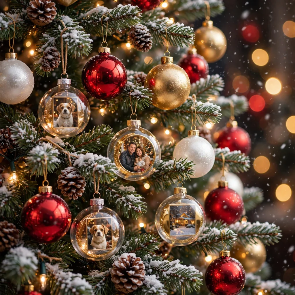 Home christmas ornament banner